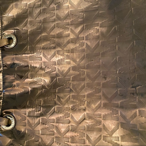 Michael Kors Metallic Monogram Shoulder Bag - Picture 4 of 4